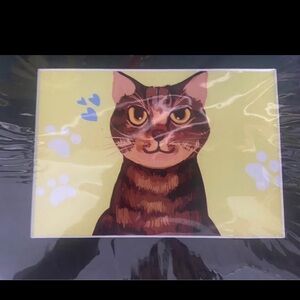 Cat art print 8 by 11 inches